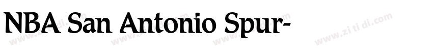 NBA San Antonio Spur字体转换